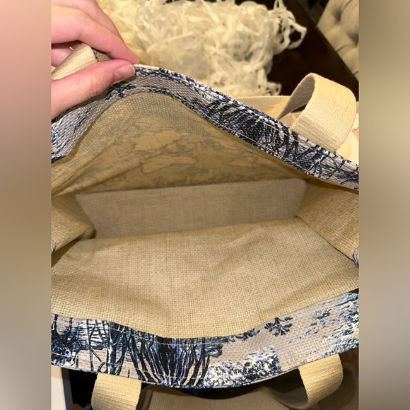 NWOB Dior Around the World Raffia Tote Bag - Picture 9 of 9